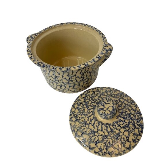 VTG RRP Ransbottom Roseville USA Stoneware Casserole 8.5" x 5" P10125 Oven Safe - Picture 6 of 10